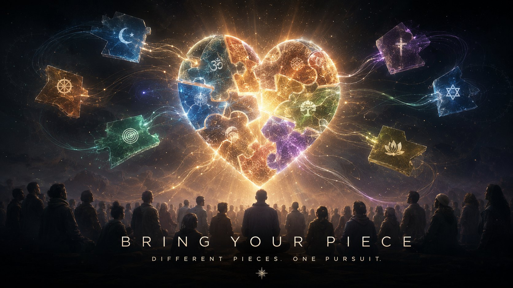 Bring your piece — different traditions as distinct pieces of one pursuit