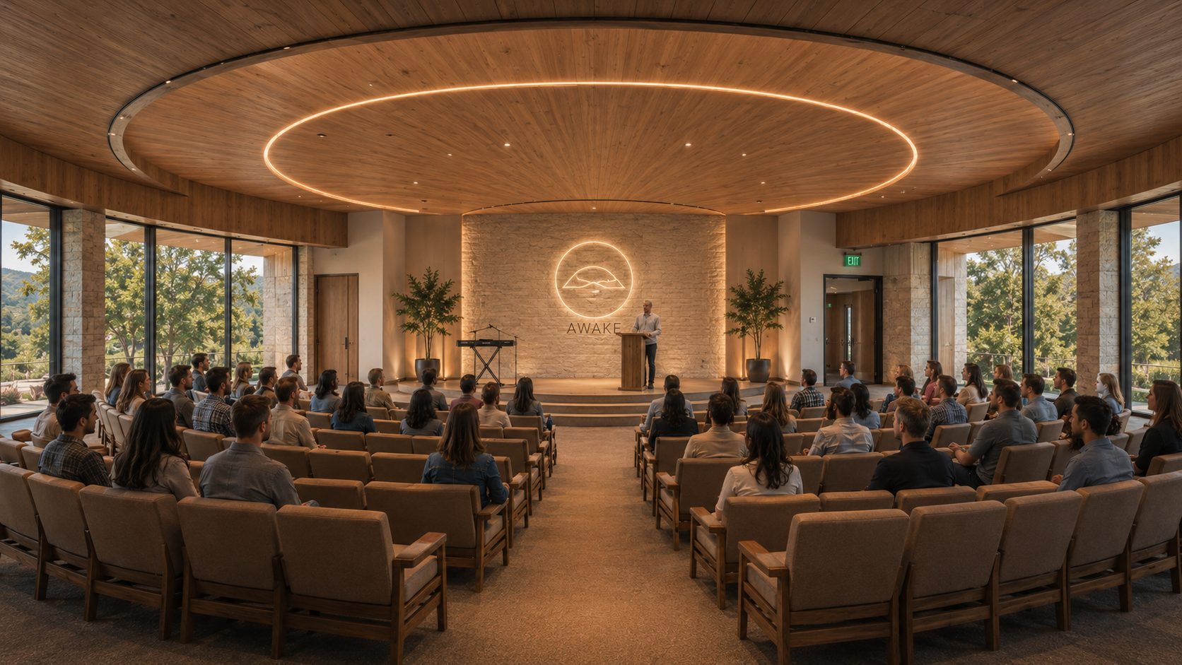 AWAKE sanctuary — conceptual home of Sunday Convergence